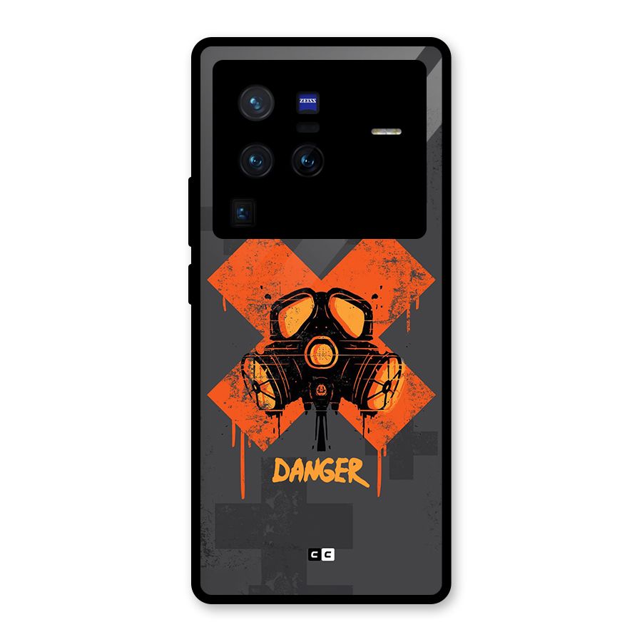 Danger Mask Glass Back Case for Vivo X80 Pro