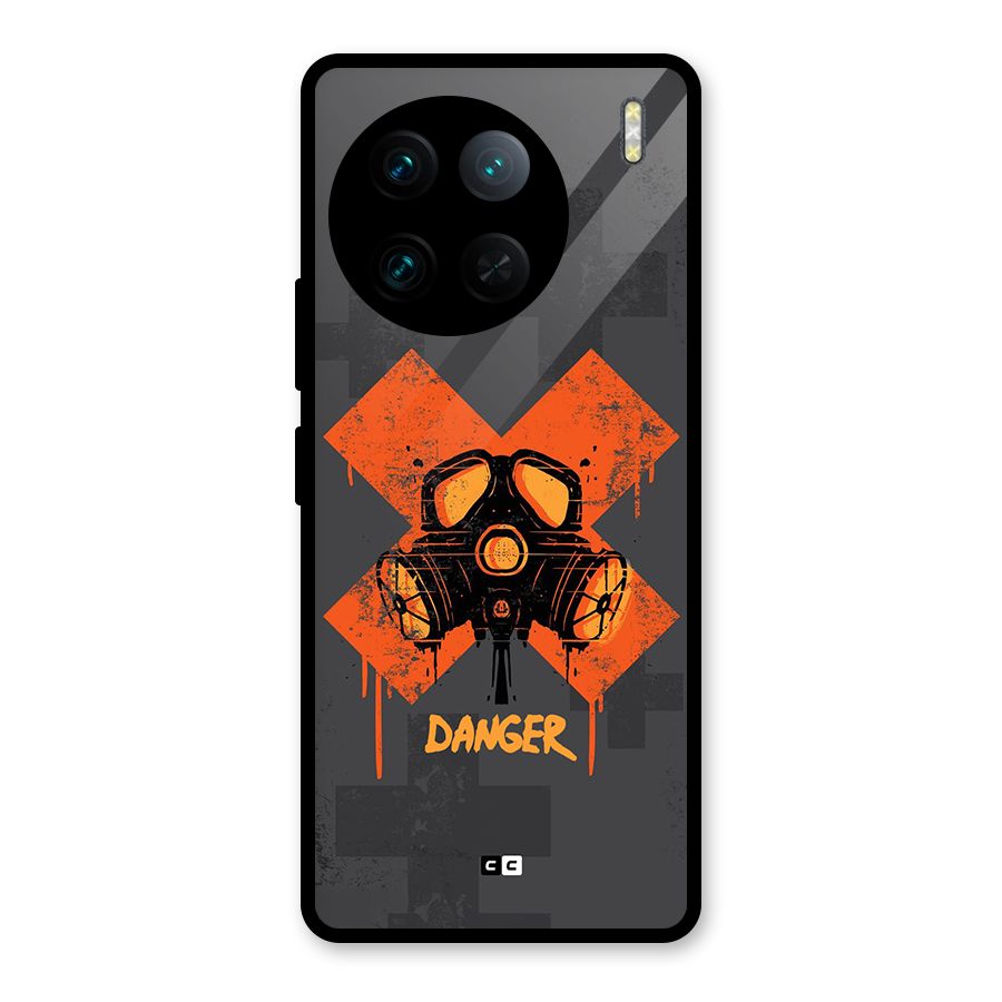 Danger Mask Glass Back Case for Vivo X90 Pro