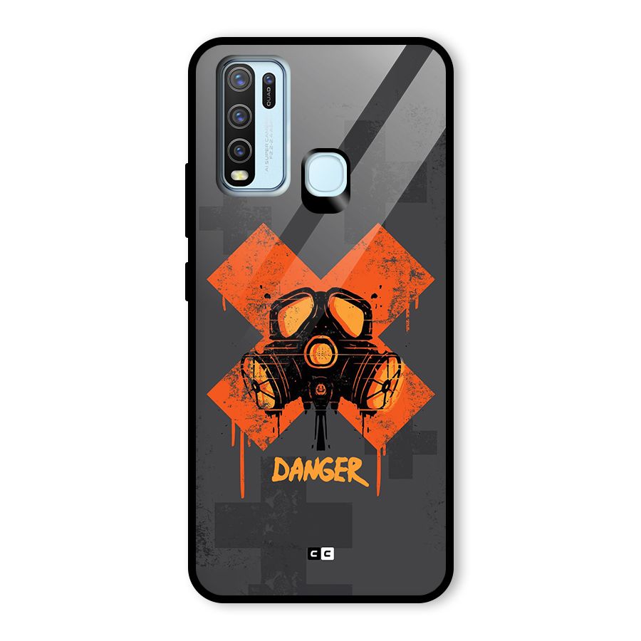 Danger Mask Glass Back Case for Vivo Y30