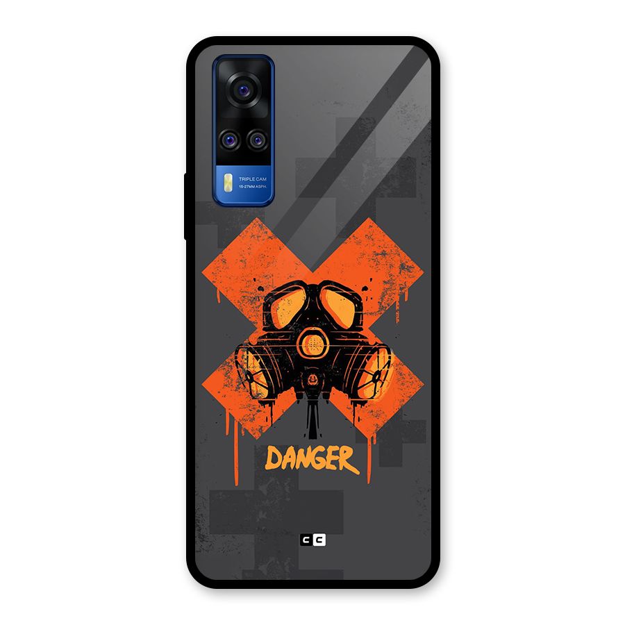 Danger Mask Glass Back Case for Vivo Y31