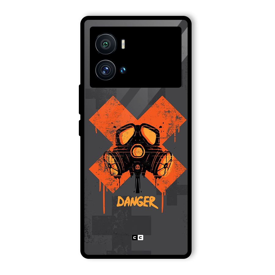 Danger Mask Glass Back Case for Vivo iQOO 9 Pro
