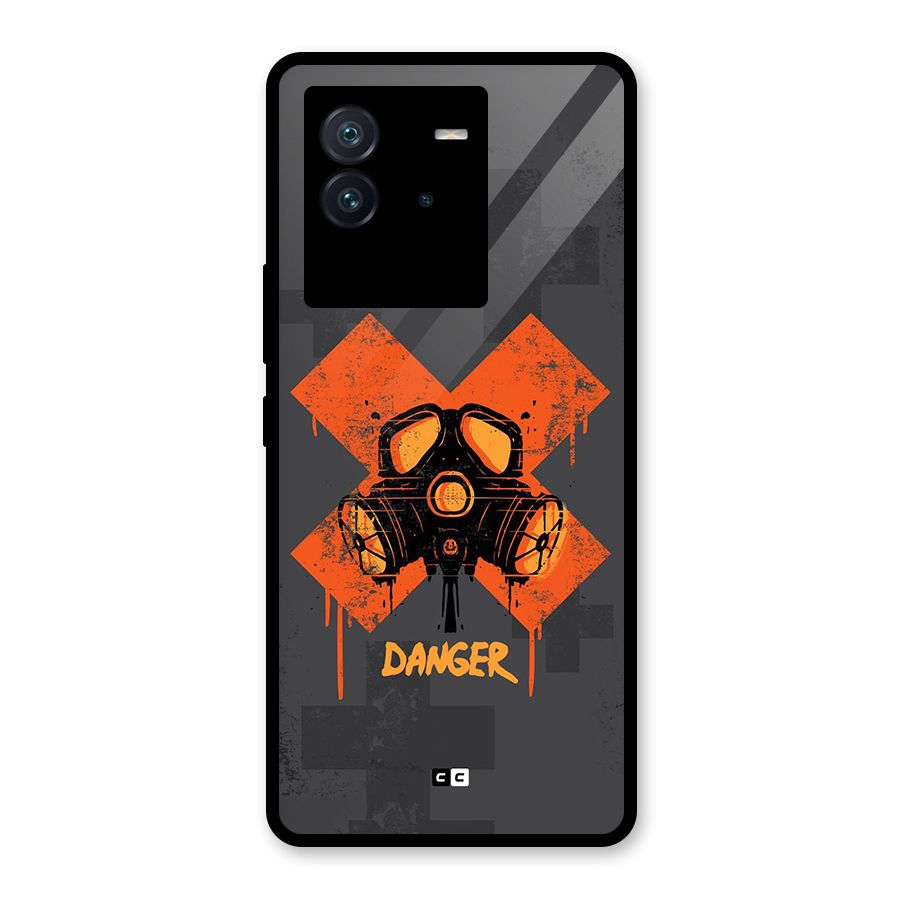 Danger Mask Glass Back Case for Vivo iQOO Neo 6 5G