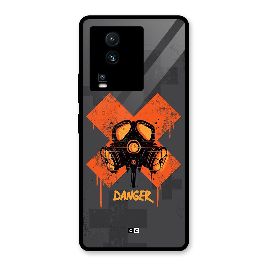 Danger Mask Glass Back Case for Vivo iQOO Neo 7