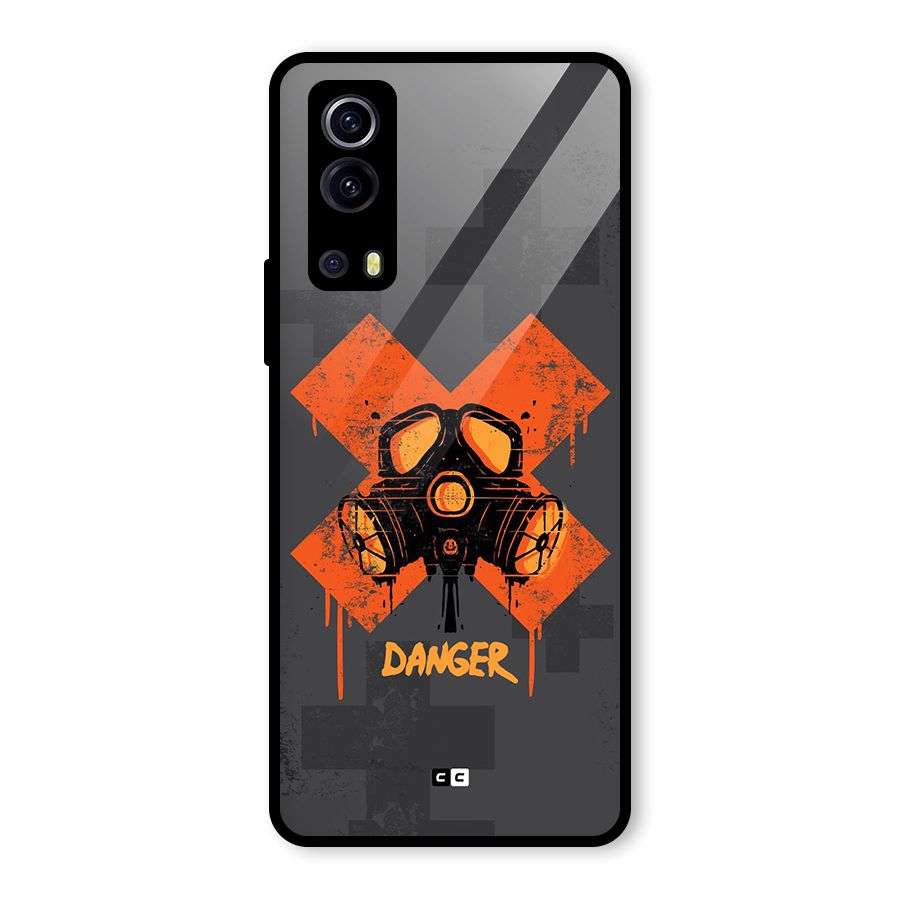 Danger Mask Glass Back Case for Vivo iQOO Z3