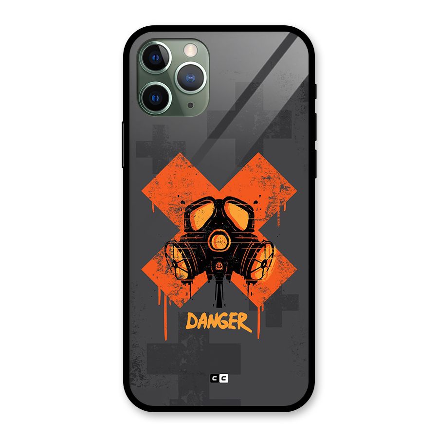 Danger Mask Glass Back Case for iPhone 11 Pro