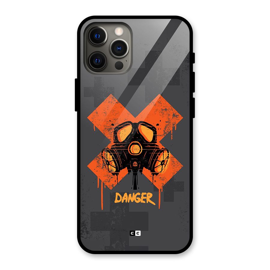 Danger Mask Glass Back Case for iPhone 12 Pro Max