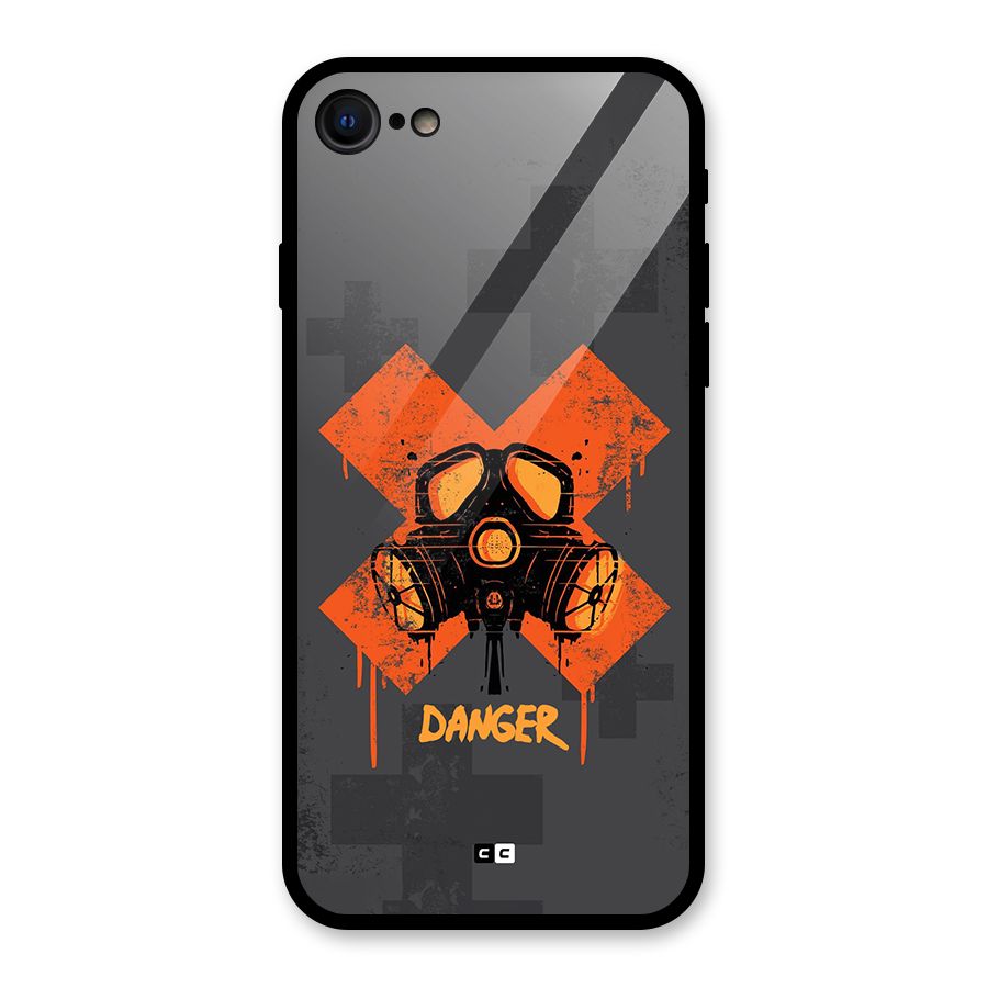 Danger Mask Glass Back Case for iPhone 7