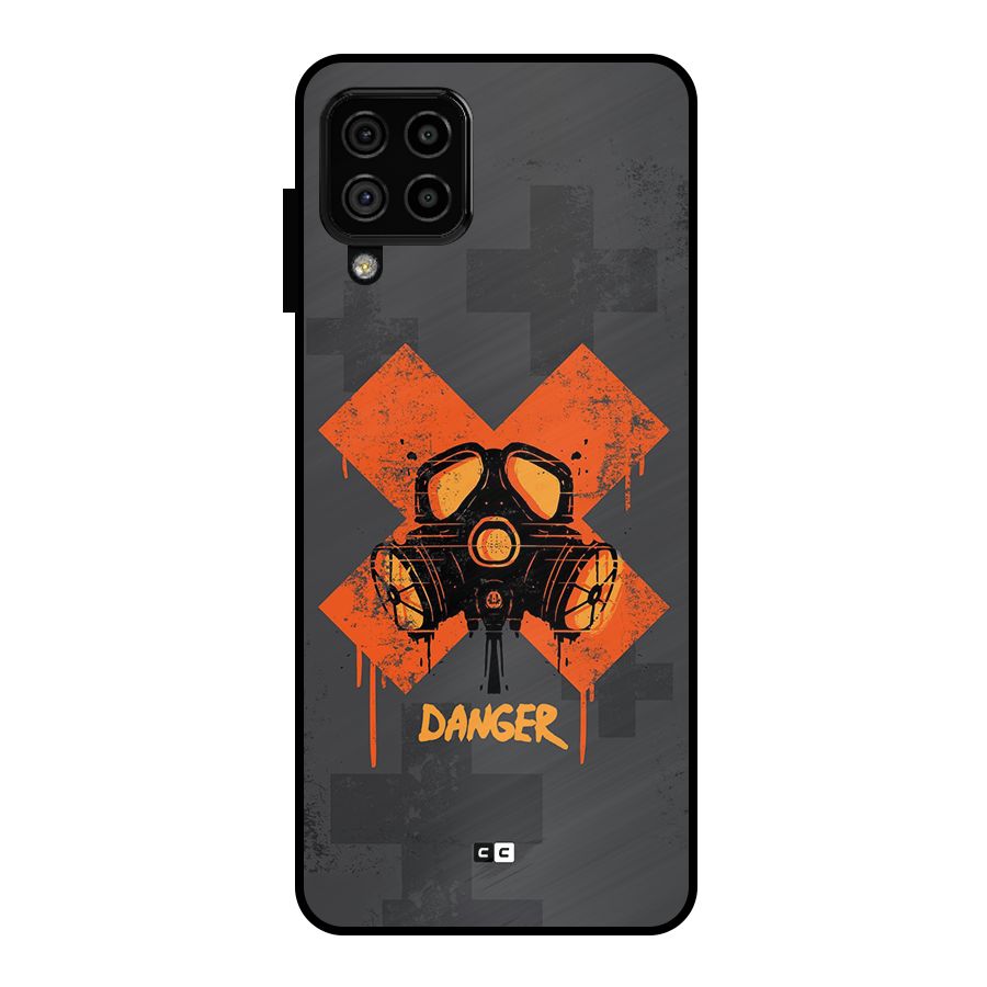 Danger Mask Metal Back Case for Galaxy A22 4G