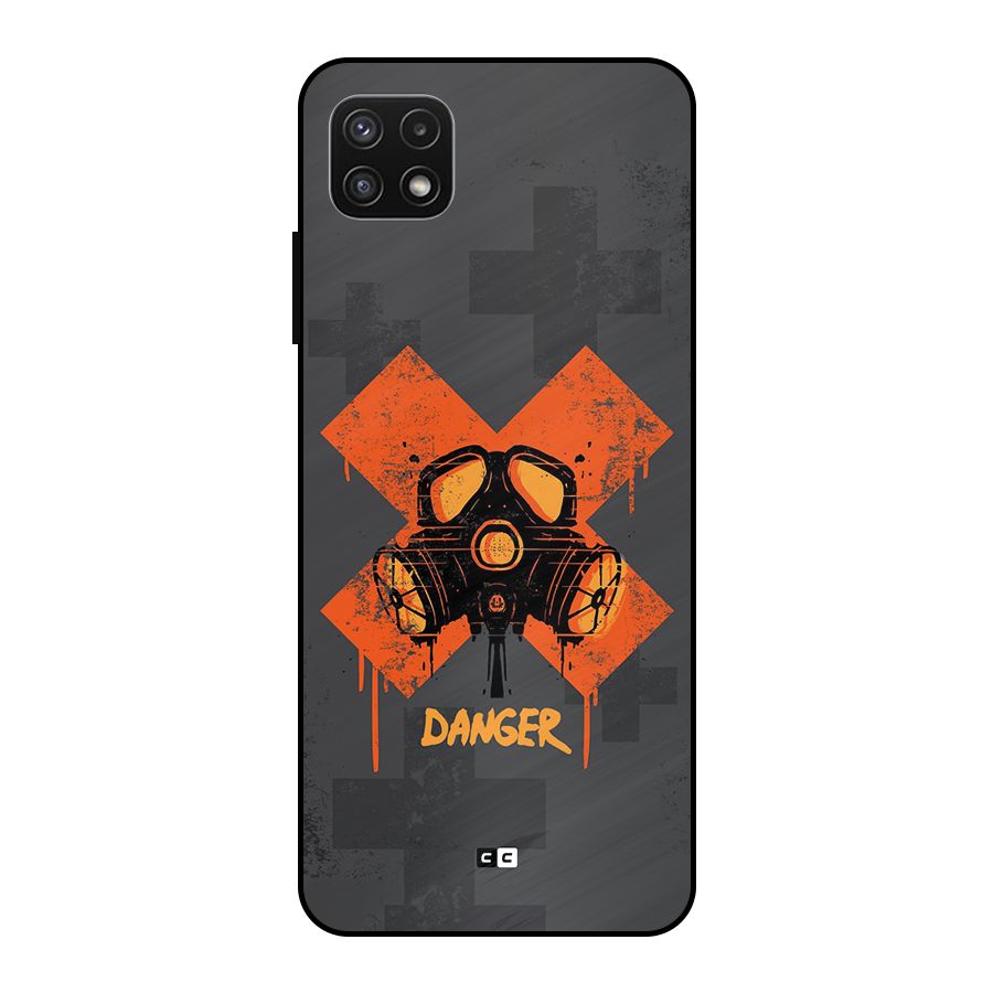 Danger Mask Metal Back Case for Galaxy A22 5G