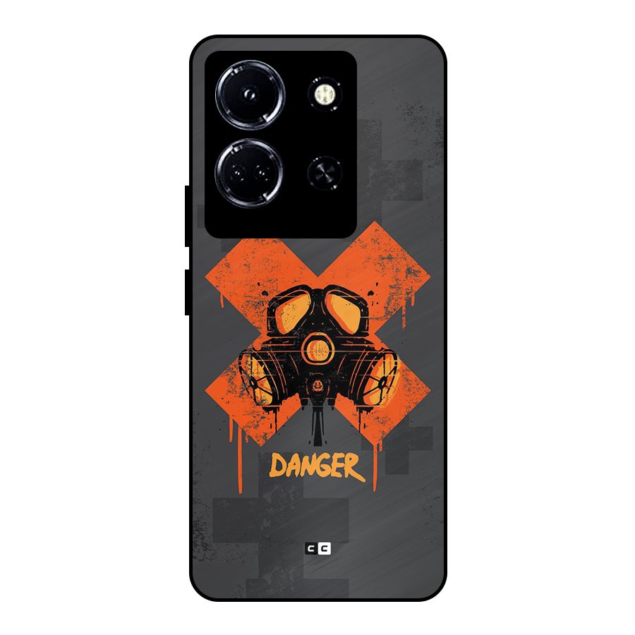 Danger Mask Metal Back Case for Infinix Note 30 5G