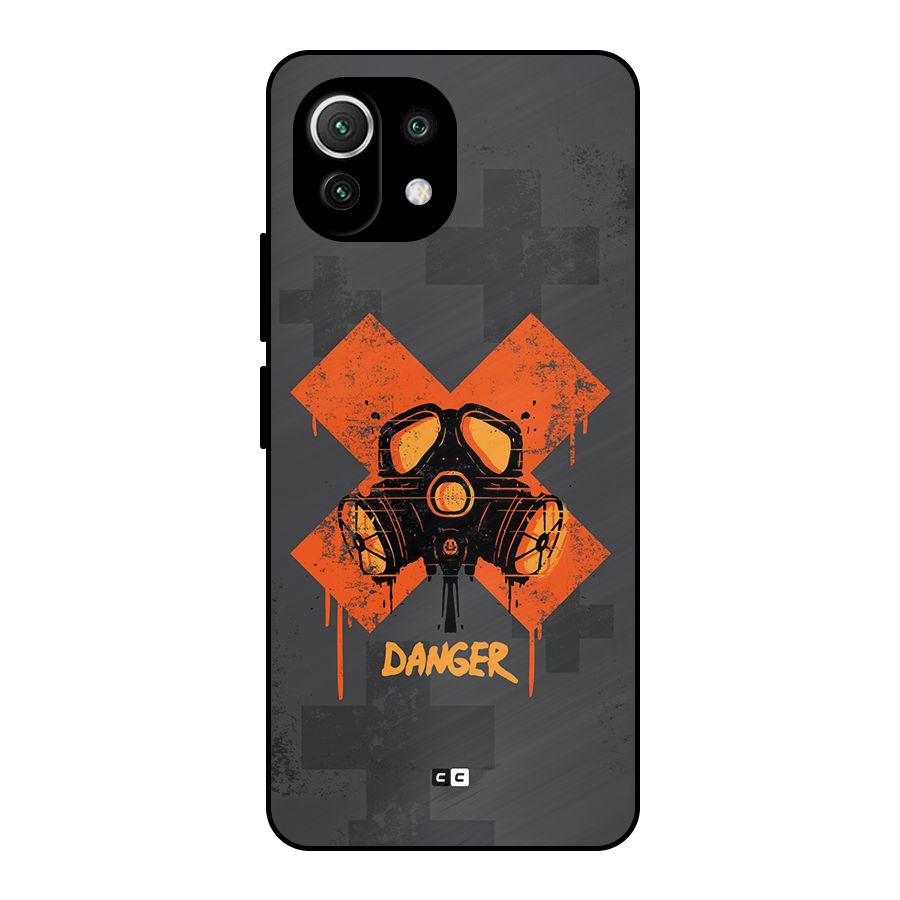 Danger Mask Metal Back Case for Mi 11 Lite