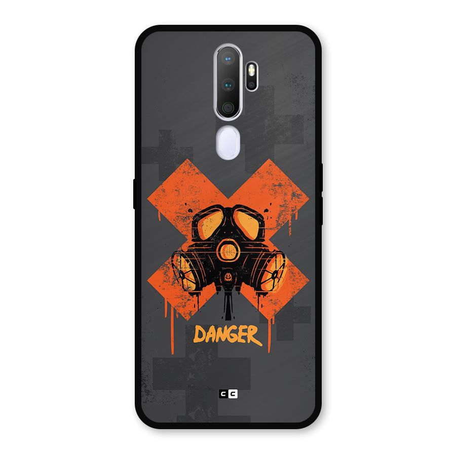 Danger Mask Metal Back Case for Oppo A5 (2020)