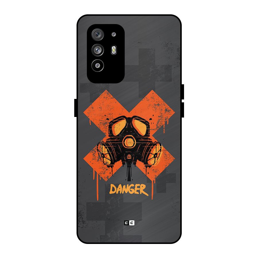 Danger Mask Metal Back Case for Oppo F19 Pro Plus 5G