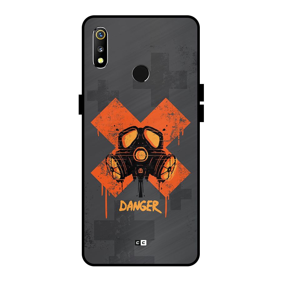 Danger Mask Metal Back Case for Realme 3i