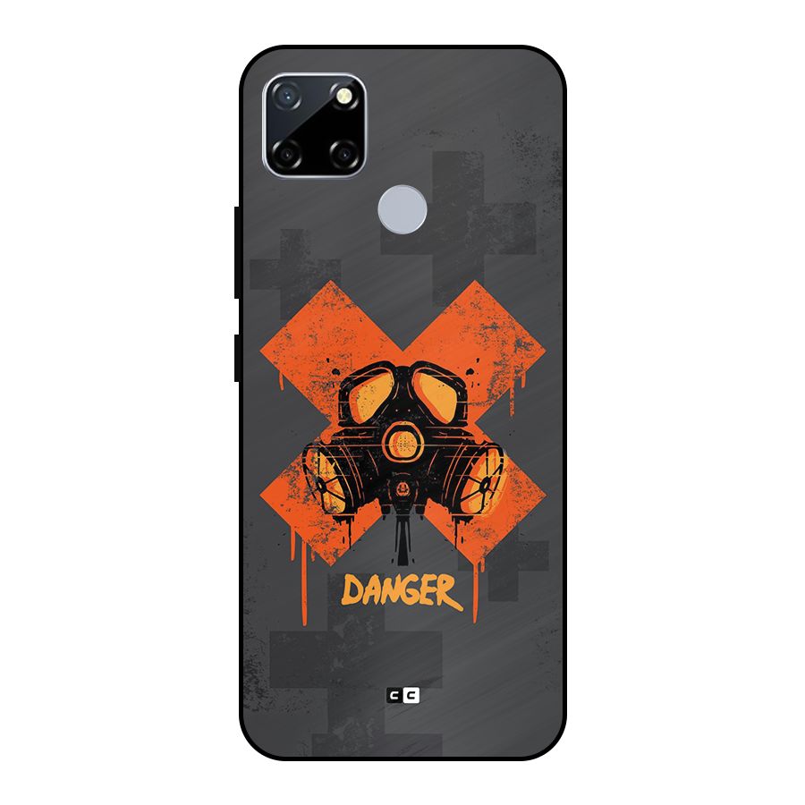 Danger Mask Metal Back Case for Realme Narzo 30A