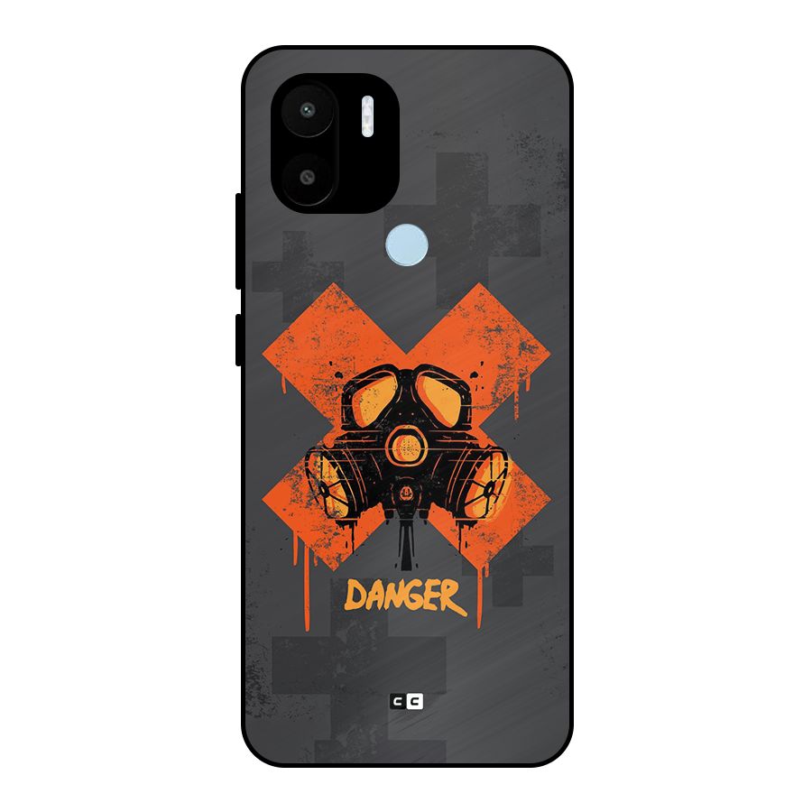 Danger Mask Metal Back Case for Redmi A1 Plus