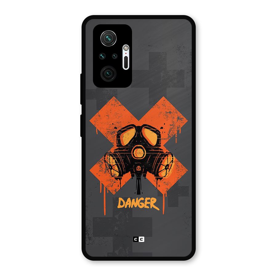 Danger Mask Metal Back Case for Redmi Note 10 Pro