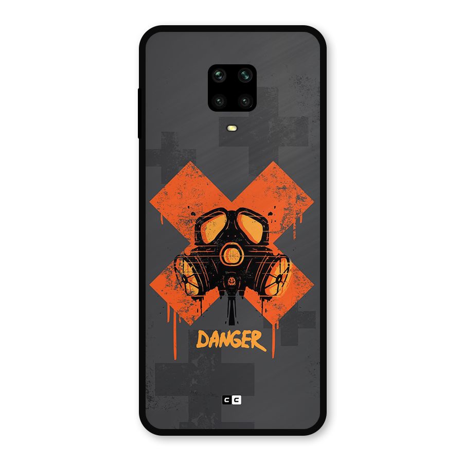 Danger Mask Metal Back Case for Redmi Note 9 Pro Max