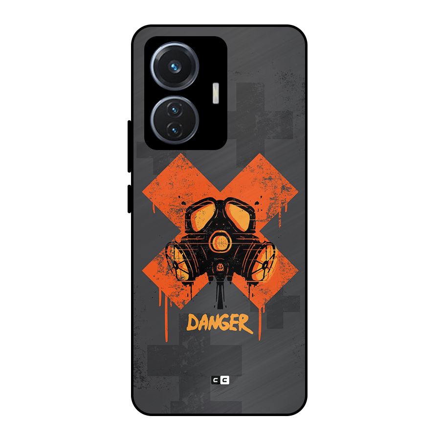Danger Mask Metal Back Case for Vivo T1 44W