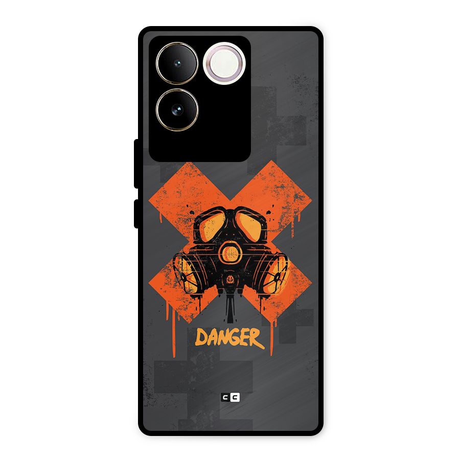 Danger Mask Metal Back Case for Vivo T2 Pro