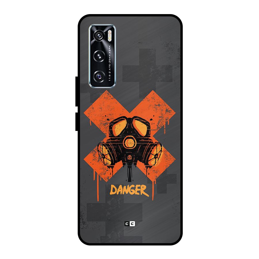 Danger Mask Metal Back Case for Vivo V20 SE