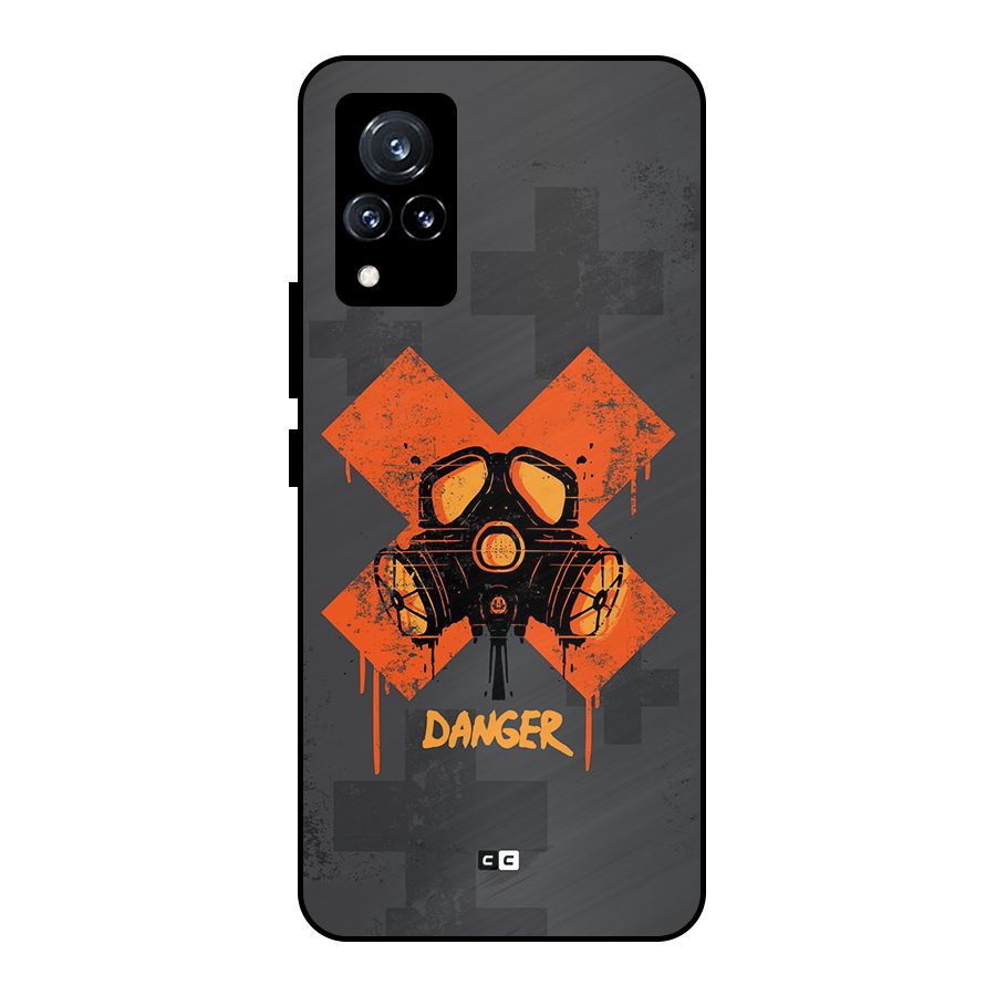 Danger Mask Metal Back Case for Vivo V21 5G
