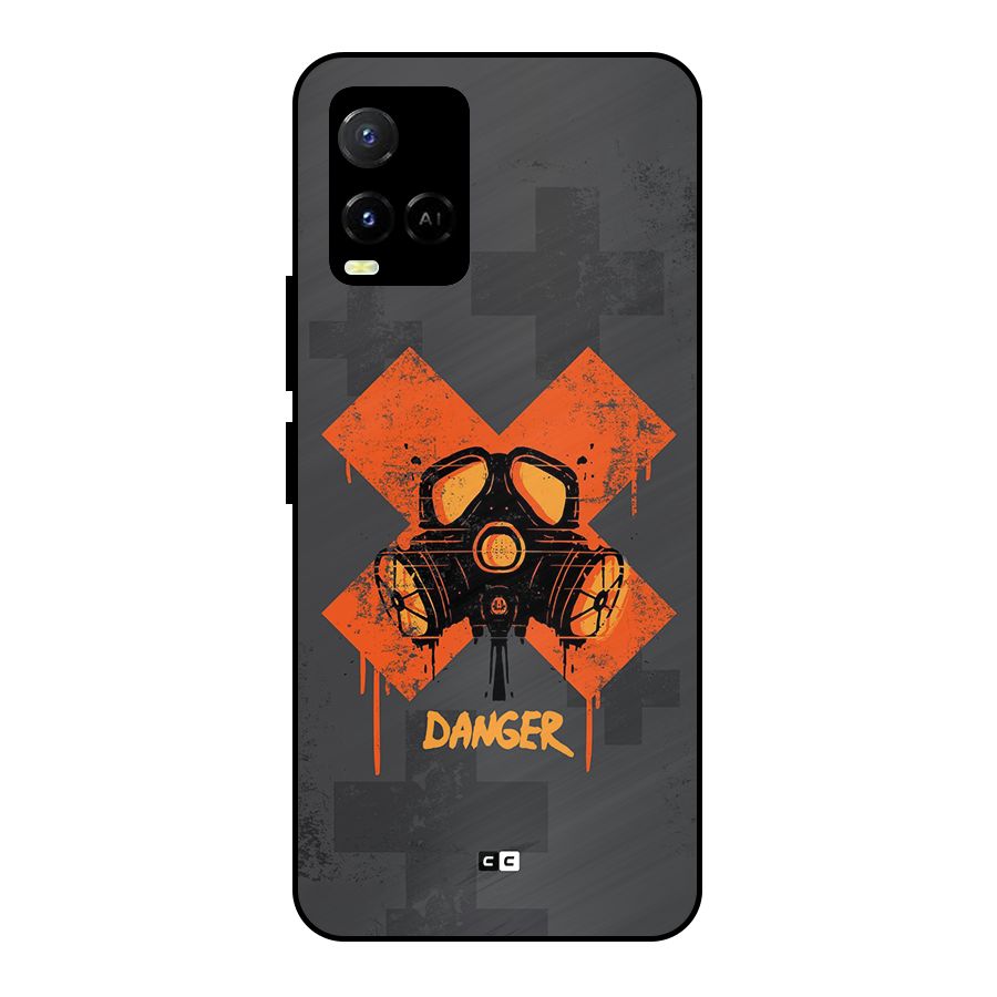 Danger Mask Metal Back Case for Vivo Y21