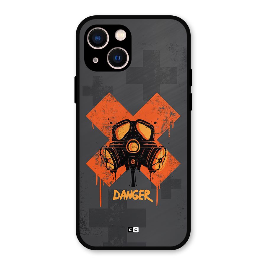 Danger Mask Metal Back Case for iPhone 13