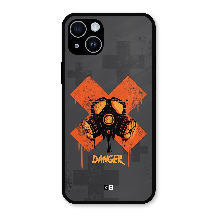 Danger Mask Metal Back Case for iPhone 14