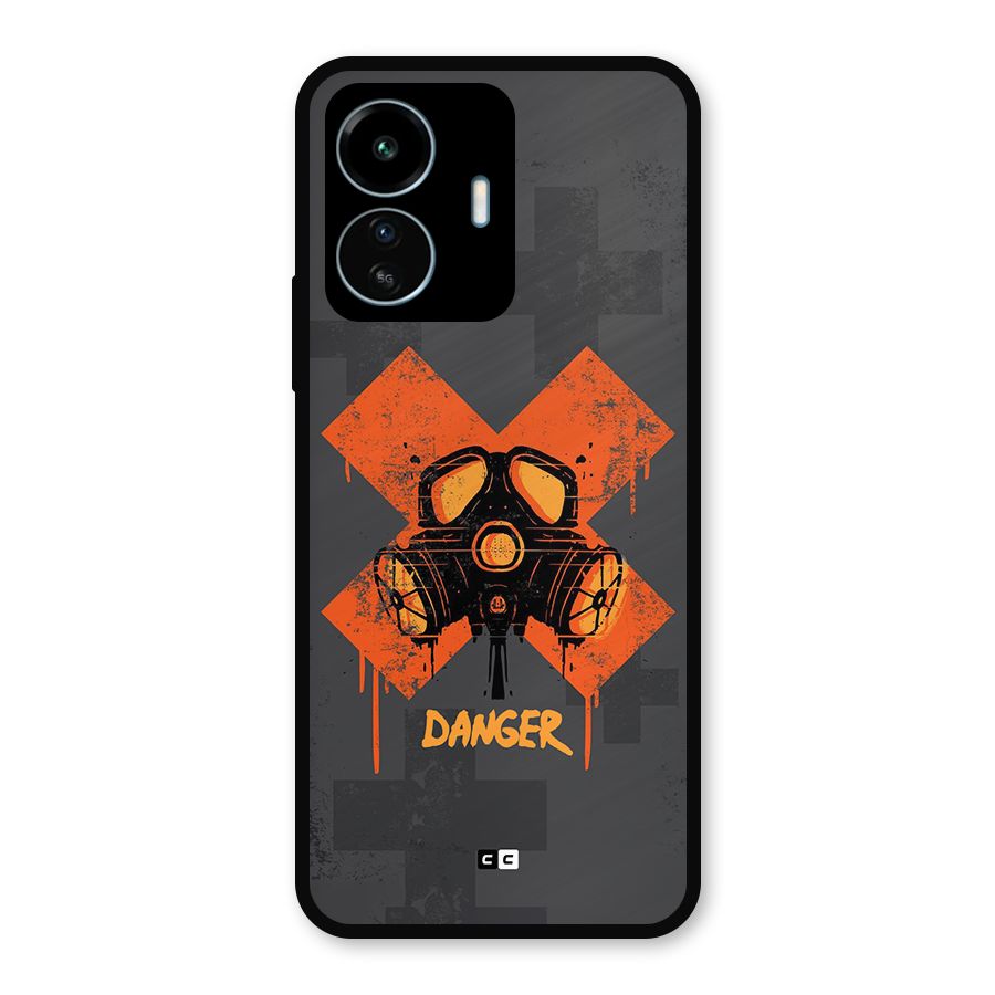 Danger Mask Metal Back Case for vivo iQOO Z6 Lite 5G
