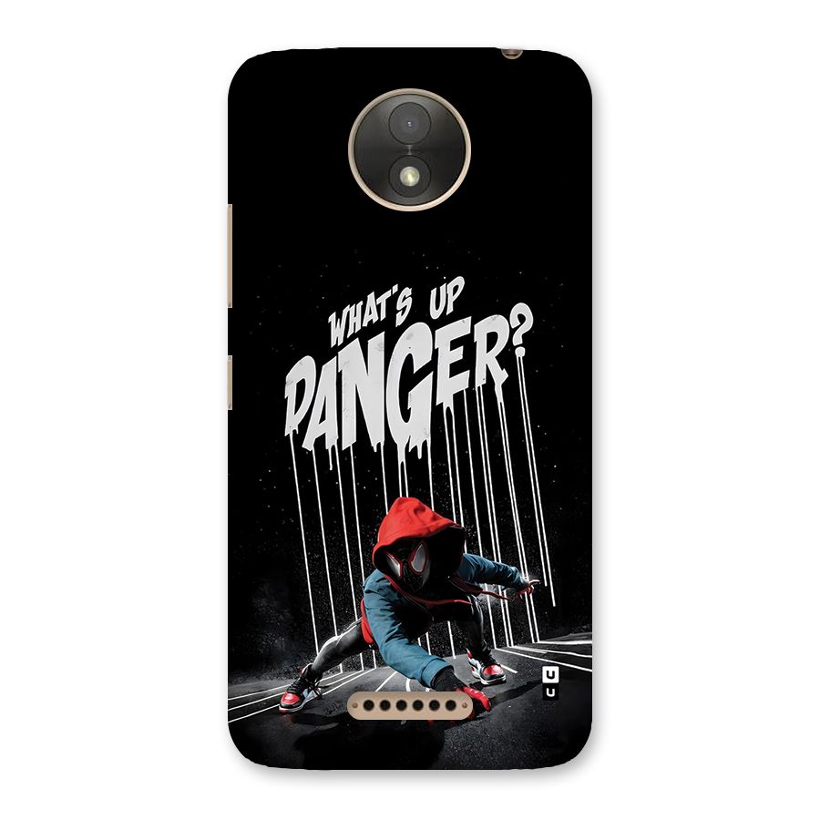 Danger Up Back Case for Moto C Plus