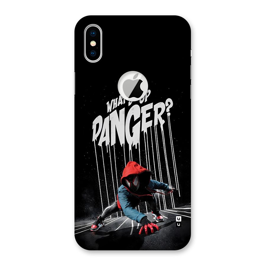 Danger Up Back Case for iPhone X Logo Cut