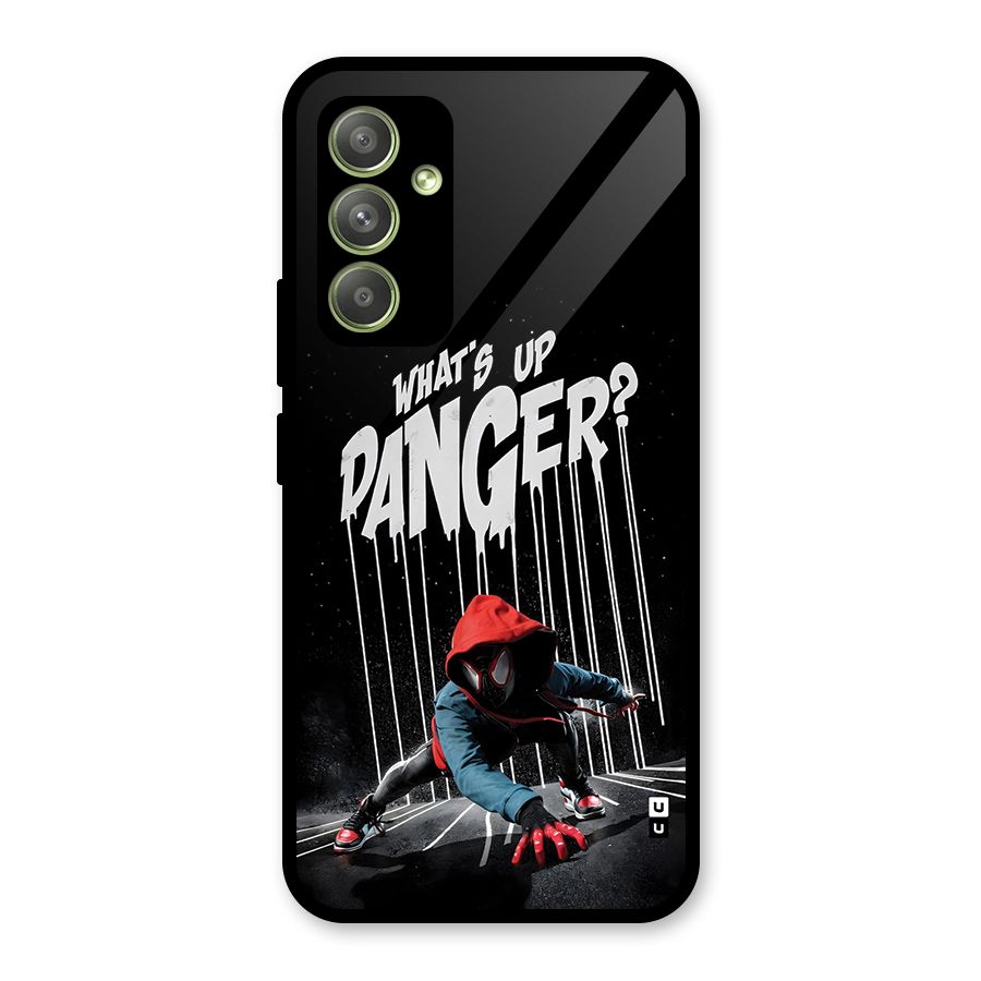 Danger Up Glass Back Case for Galaxy A54