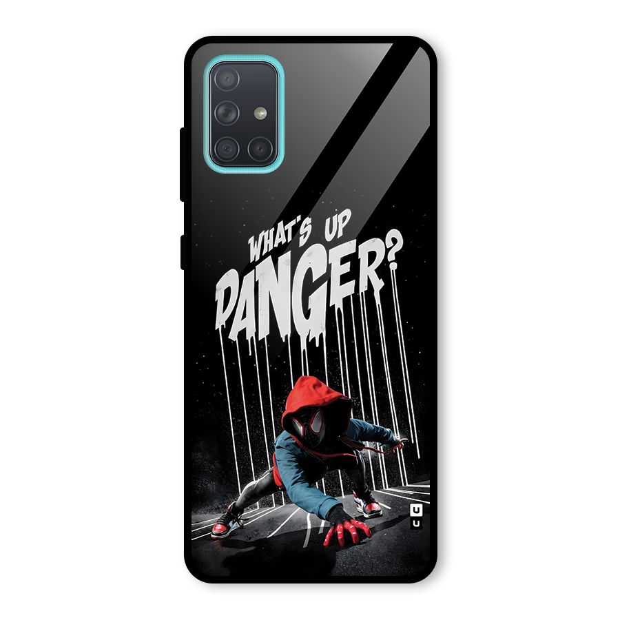 Danger Up Glass Back Case for Galaxy A71