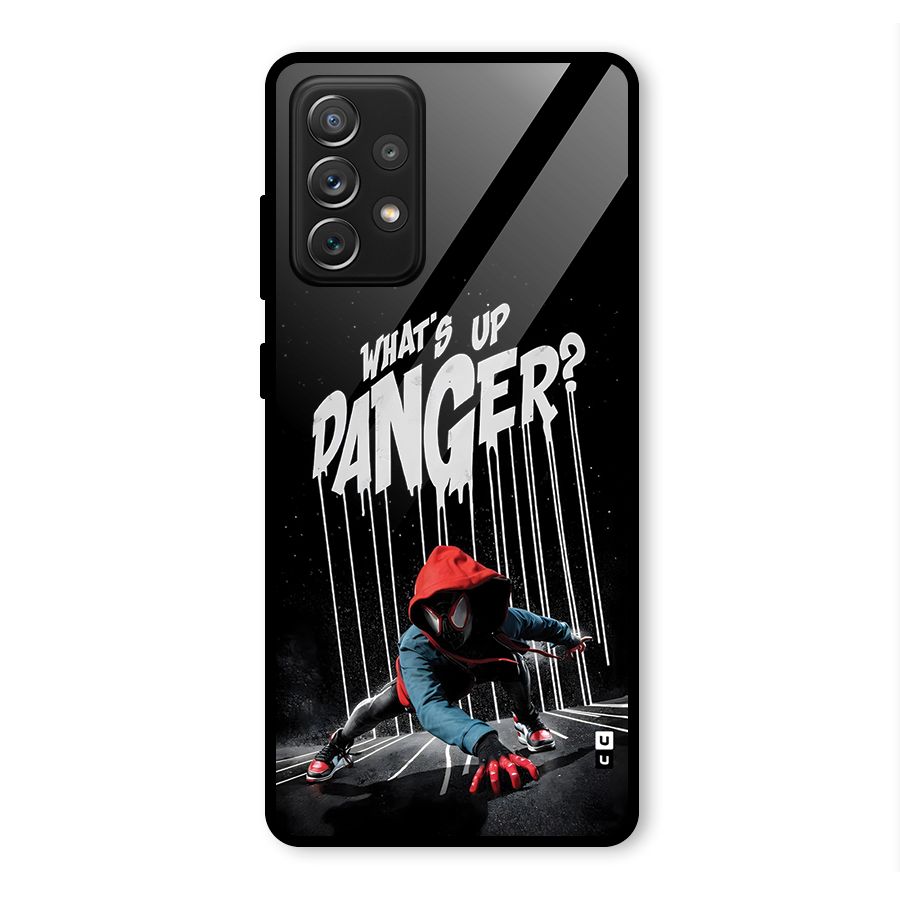 Danger Up Glass Back Case for Galaxy A72