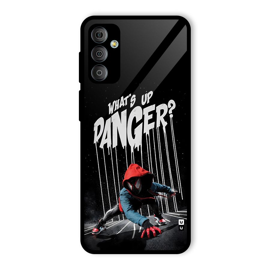 Danger Up Glass Back Case for Galaxy F23
