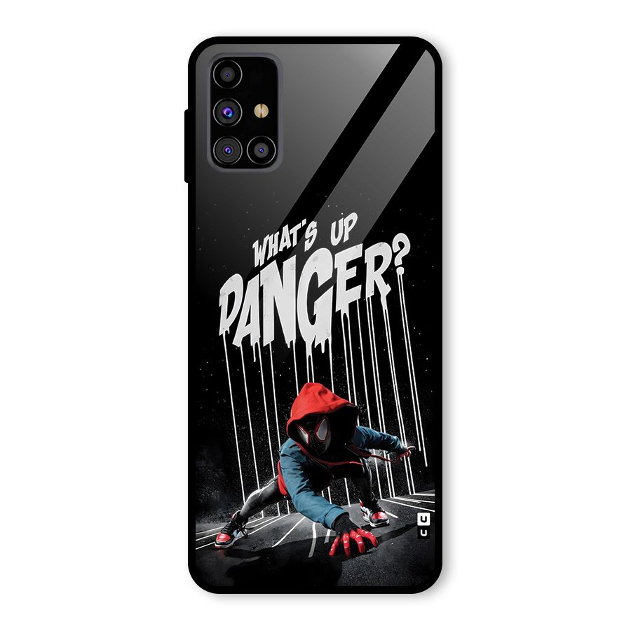 Danger Up Glass Back Case for Galaxy M31s