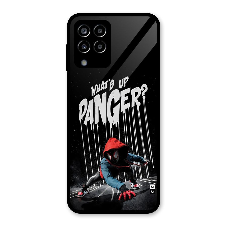 Danger Up Glass Back Case for Galaxy M33