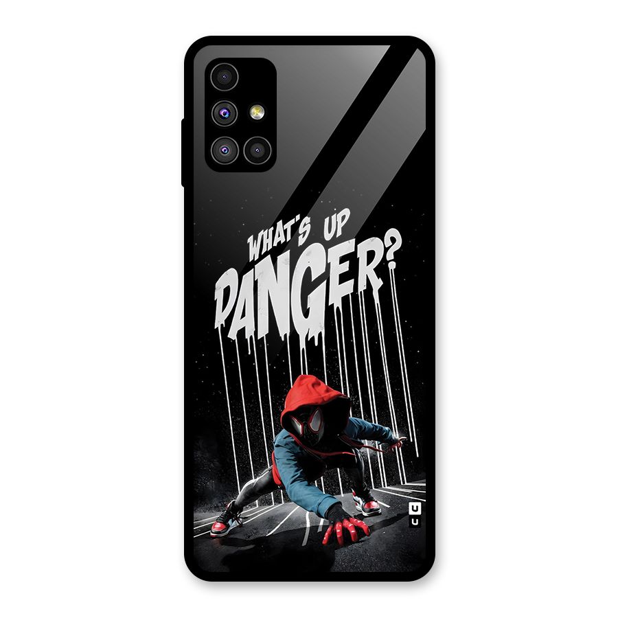Danger Up Glass Back Case for Galaxy M51