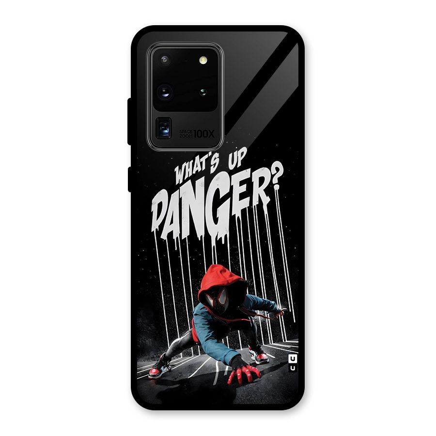 Danger Up Glass Back Case for Galaxy S20 Ultra