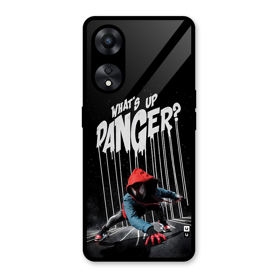 Danger Up Glass Back Case for Oppo A78