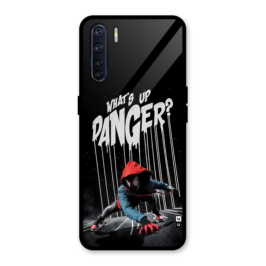 Danger Up Glass Back Case for Oppo F15