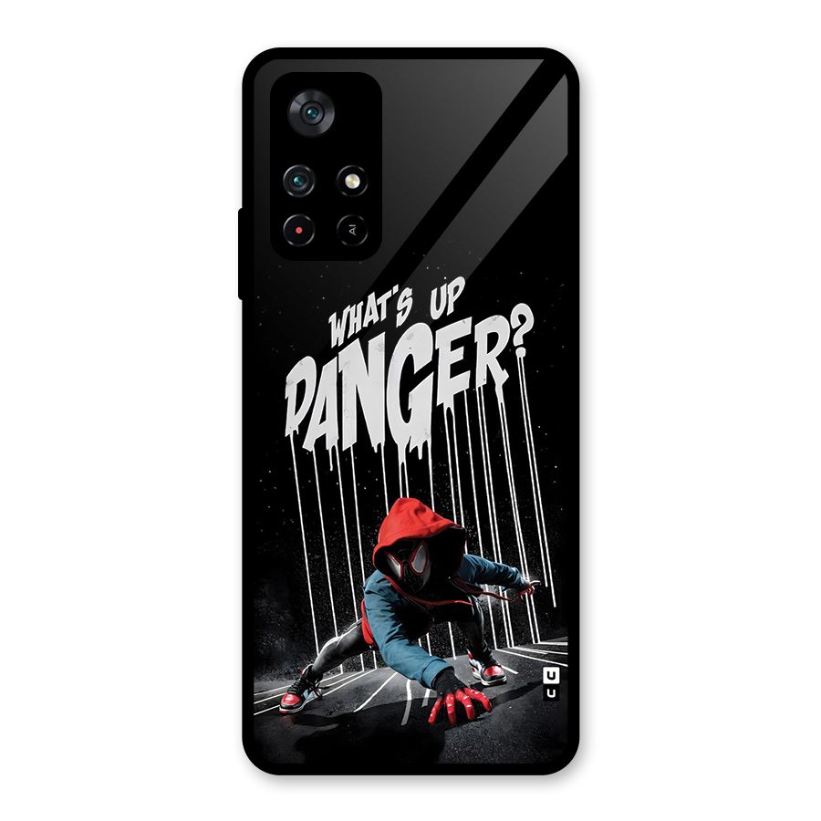 Danger Up Glass Back Case for Poco M4 Pro 5G
