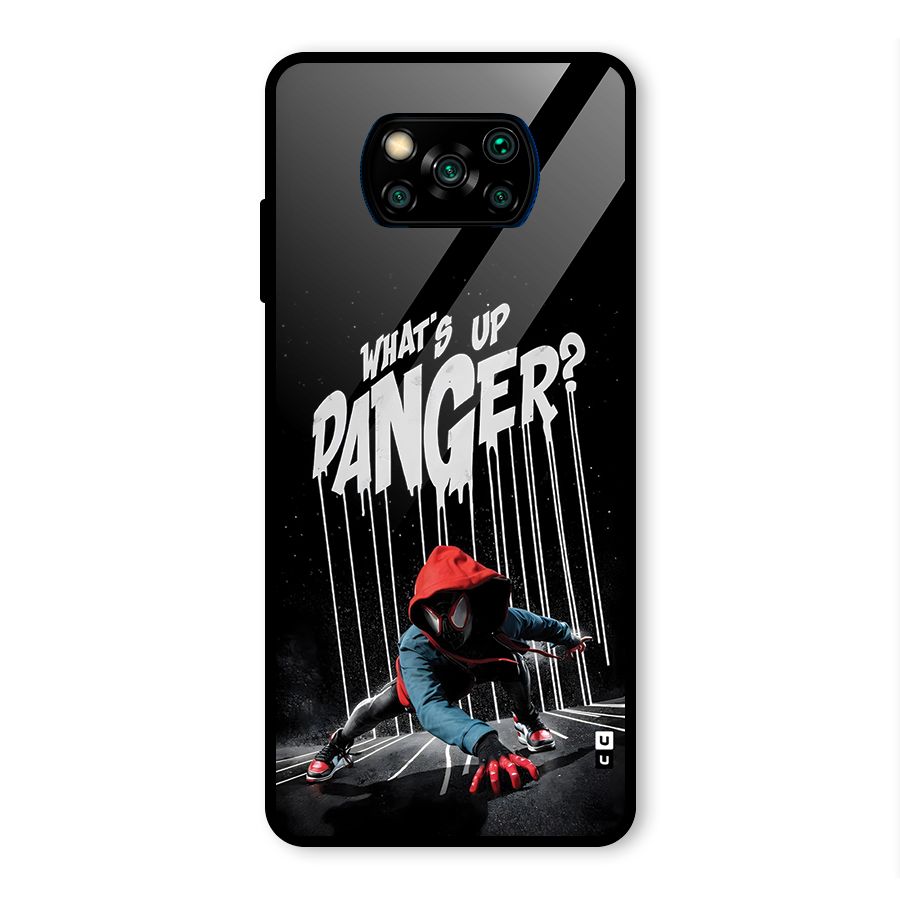 Danger Up Glass Back Case for Poco X3 Pro