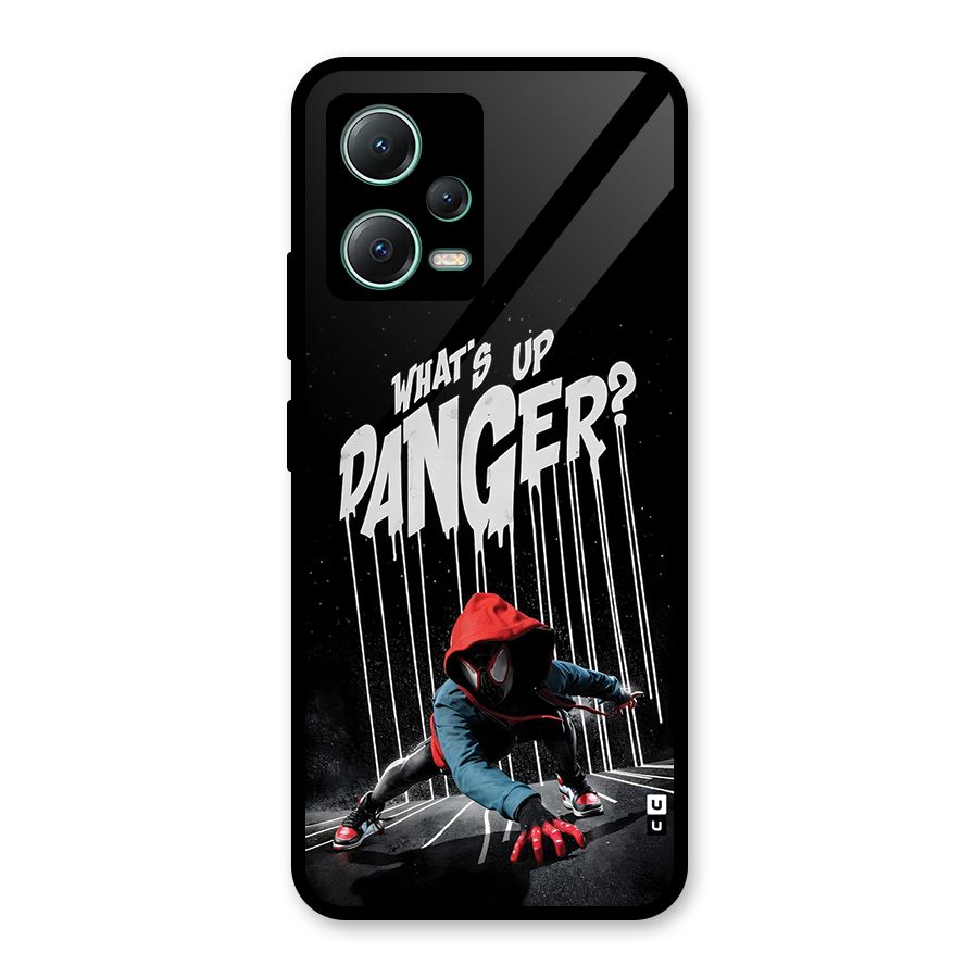 Danger Up Glass Back Case for Poco X5