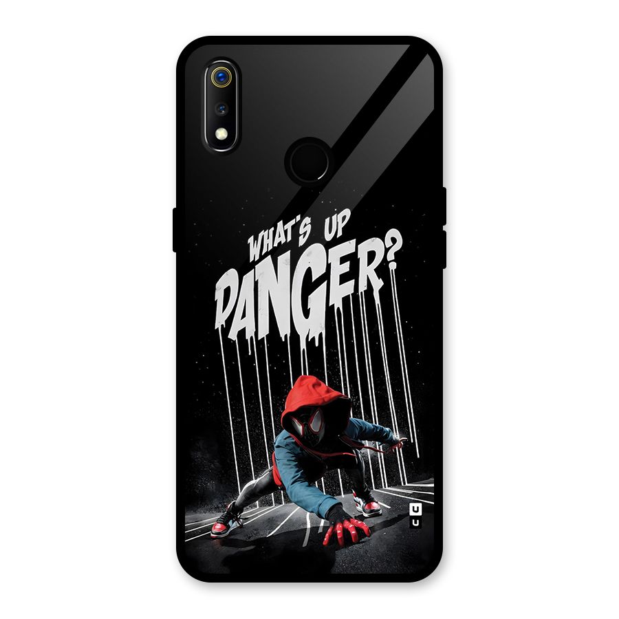 Danger Up Glass Back Case for Realme 3