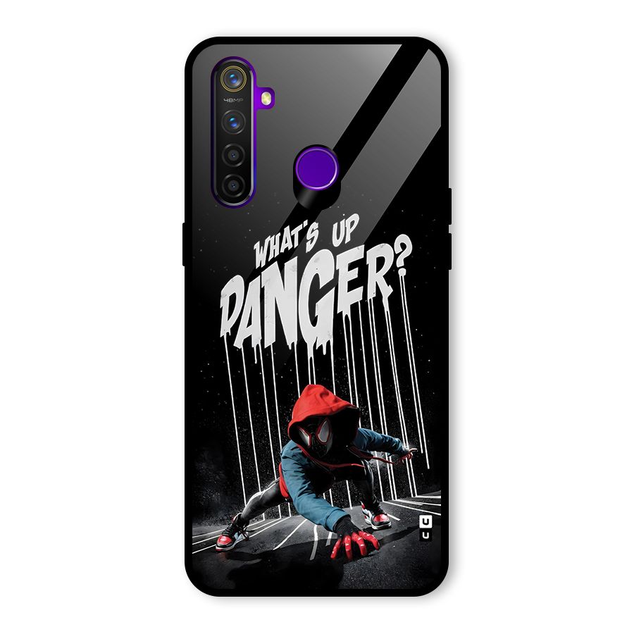 Danger Up Glass Back Case for Realme 5 Pro