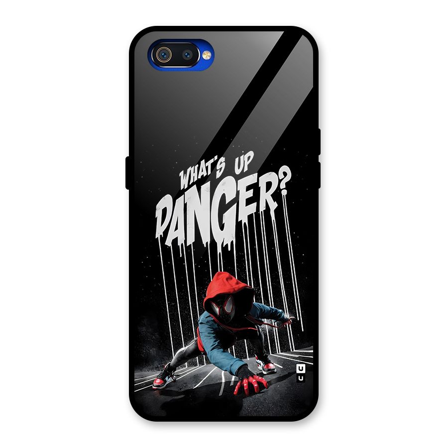 Danger Up Glass Back Case for Realme C2