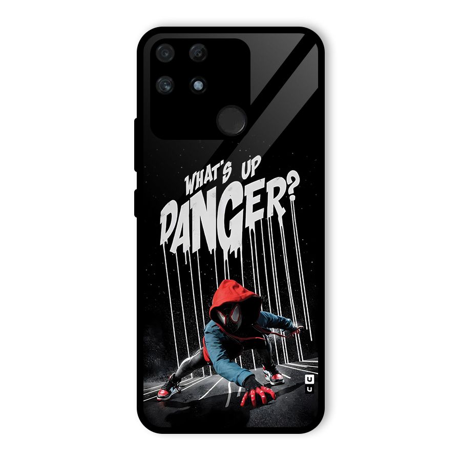 Danger Up Glass Back Case for Realme Narzo 50A