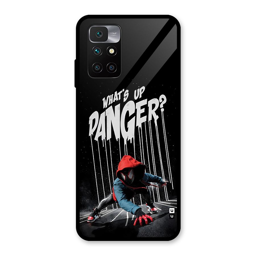 Danger Up Glass Back Case for Redmi 10 Prime